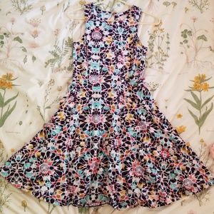 Cotton Stain Glass Mini Dress